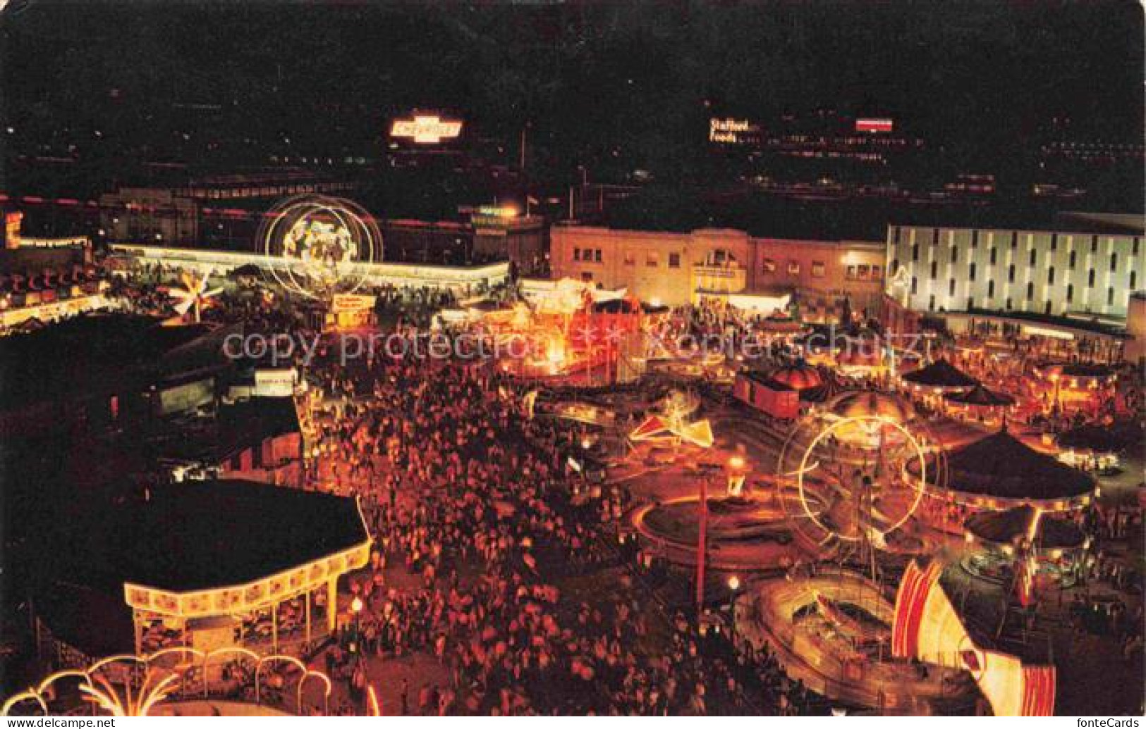 TORONTO Ontario Canada The Canadian National Exhibition Midway at night