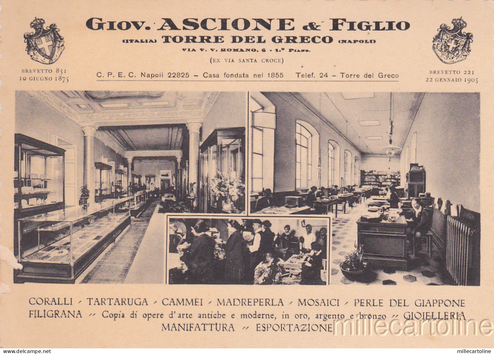 * TORRE DEL GRECO - Giov.Ascione & Figlio, Gioielleria Manifattura