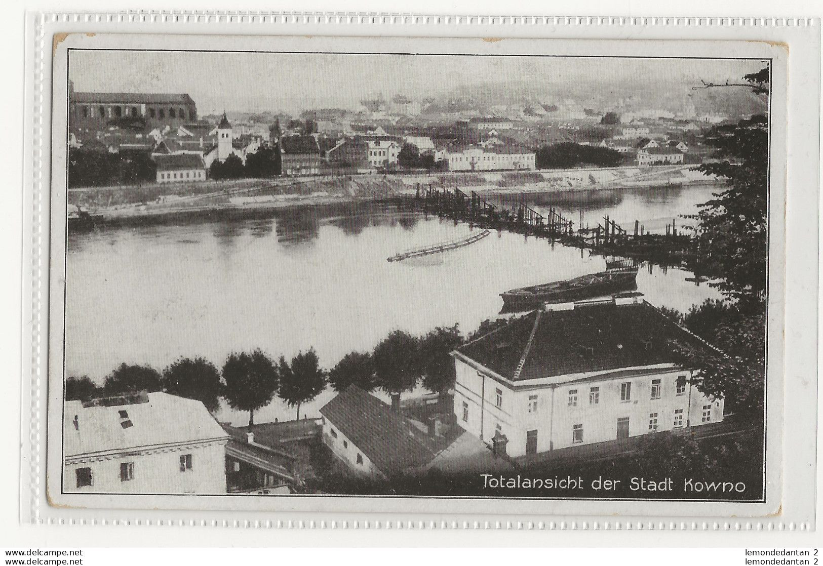 Totalansicht der Stadt Kowno.*