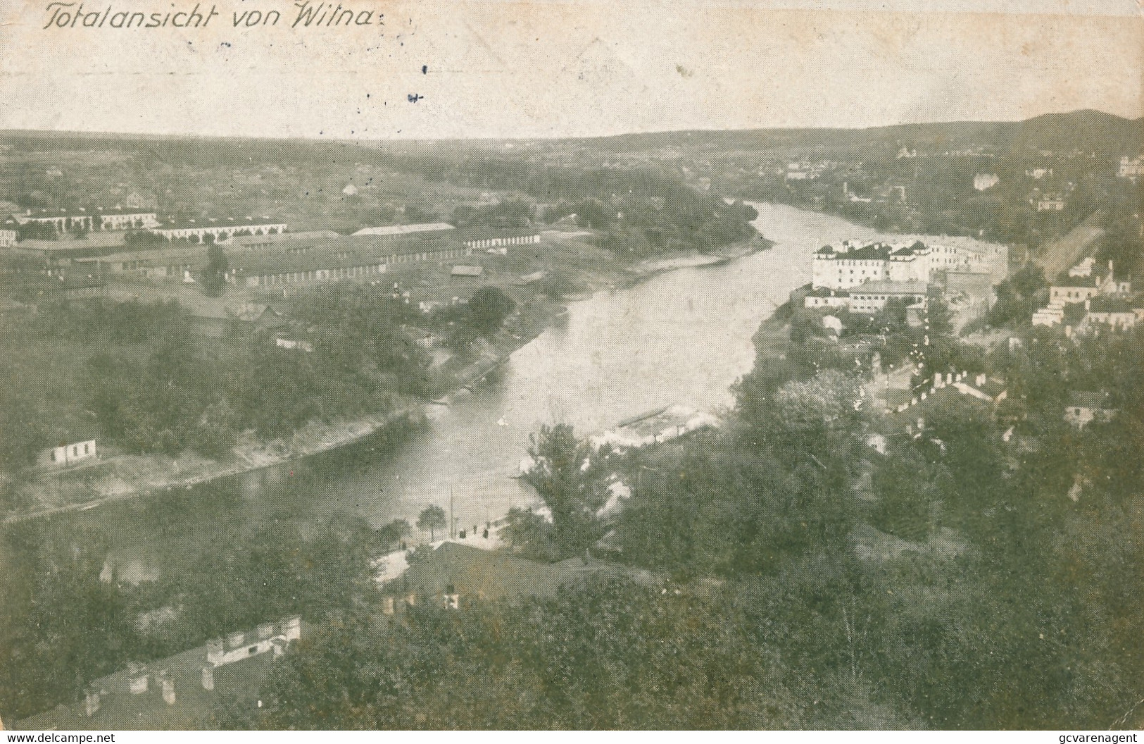 TOTALANSICHT VON WILNA         FELDPOST   2 SCANS
