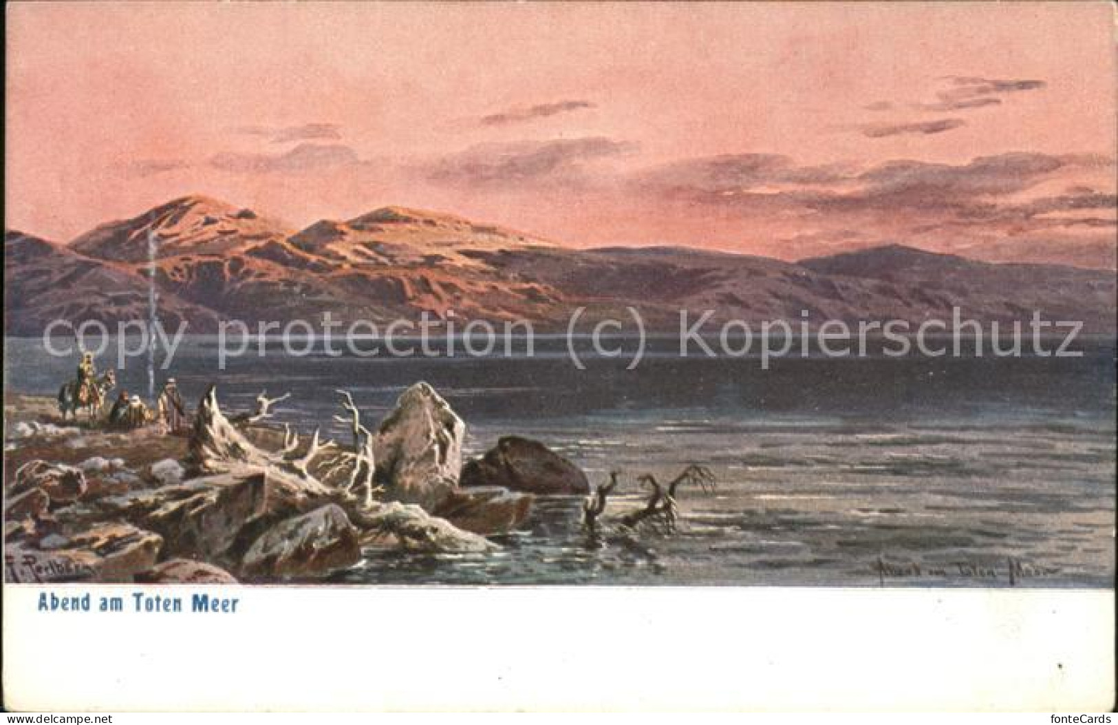 Totes Meer Dead Sea Abend am Toten Meer