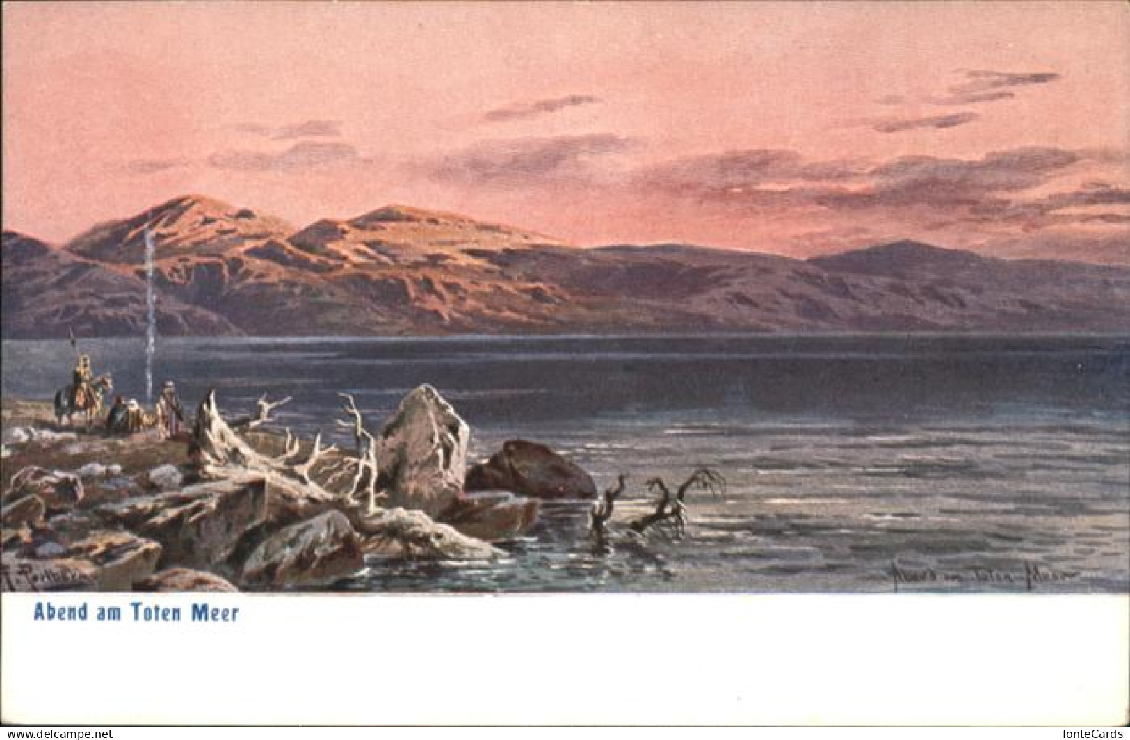 Totes Meer Kuenstler F. Perlberg