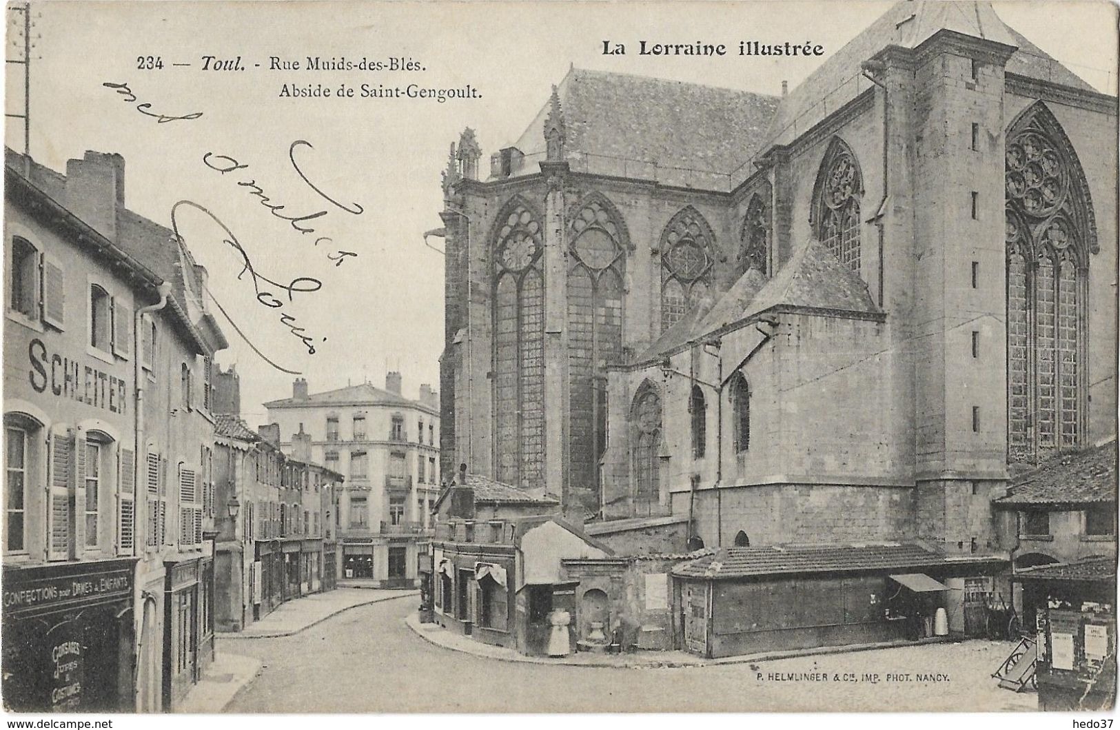 Toul - Rue Muids-des-Blés - Abside de Saint-Gengoult