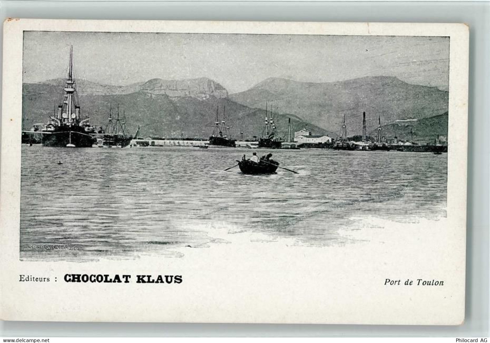 Toulon Port de Toulon , gute Erhaltung AK Klaus Schokolade - 10152246