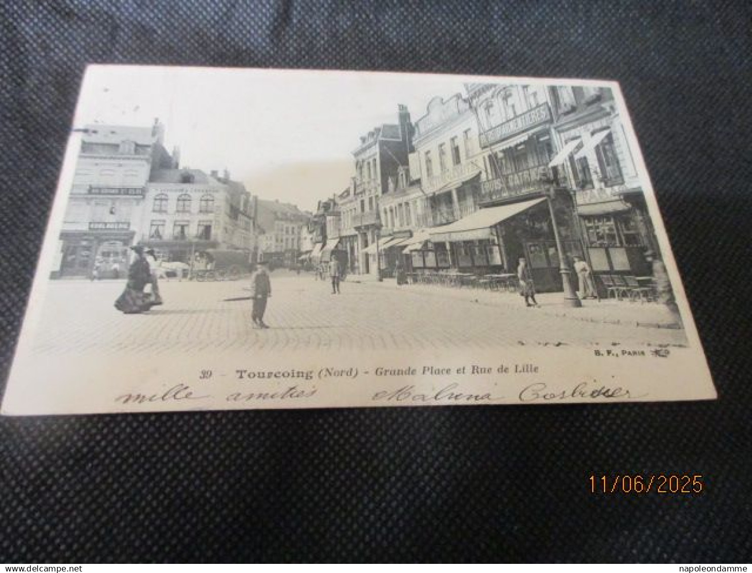 Tourcoing (Nord) Grande Place et Rue de Lille