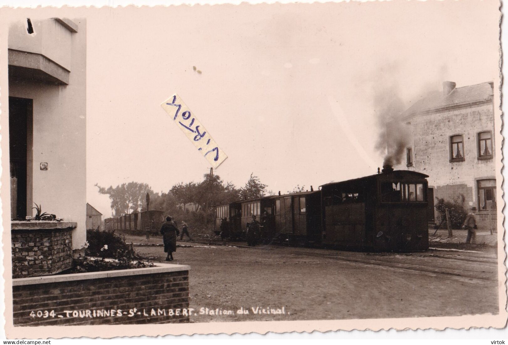 Tourinnes St Saint Lambert  :  station du vicinal  -  TRAM