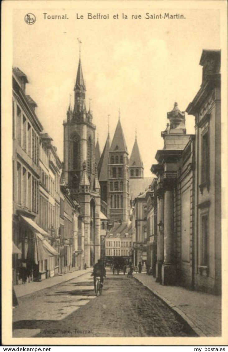 Tournai Hainaut Tournai Beffroi Rue Saint-Martin