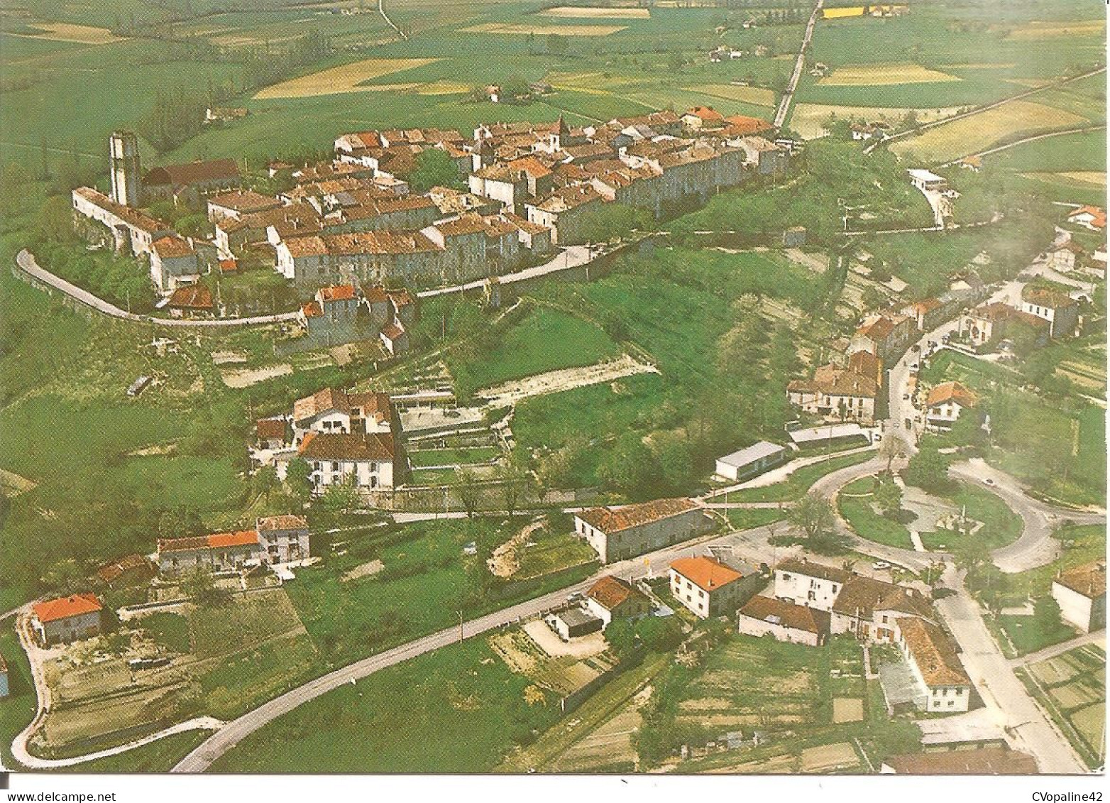 TOURNON-D'AGENAIS (47) Vue Aérienne  CPSM  GF