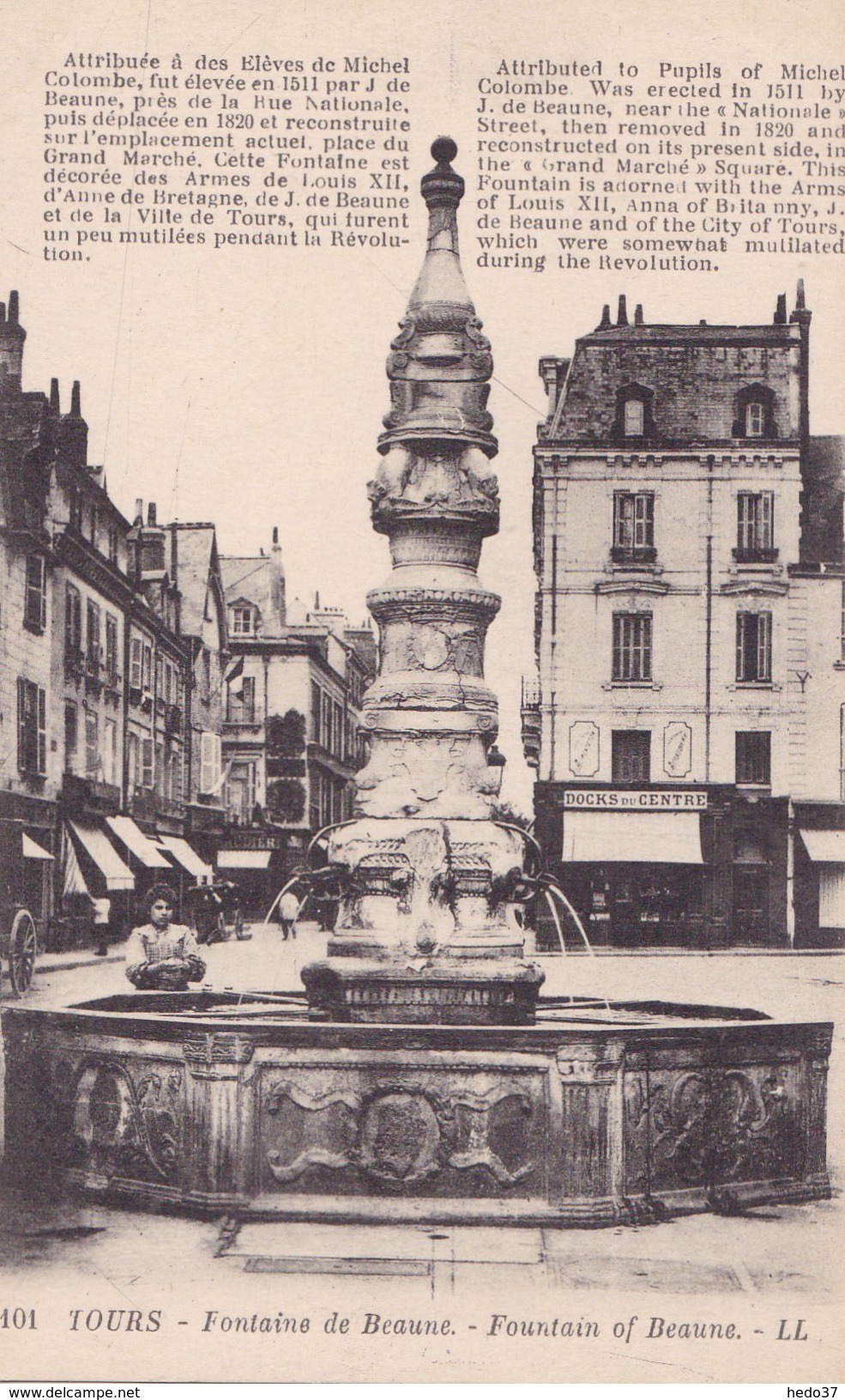 Tours - Fontaine de Beaune