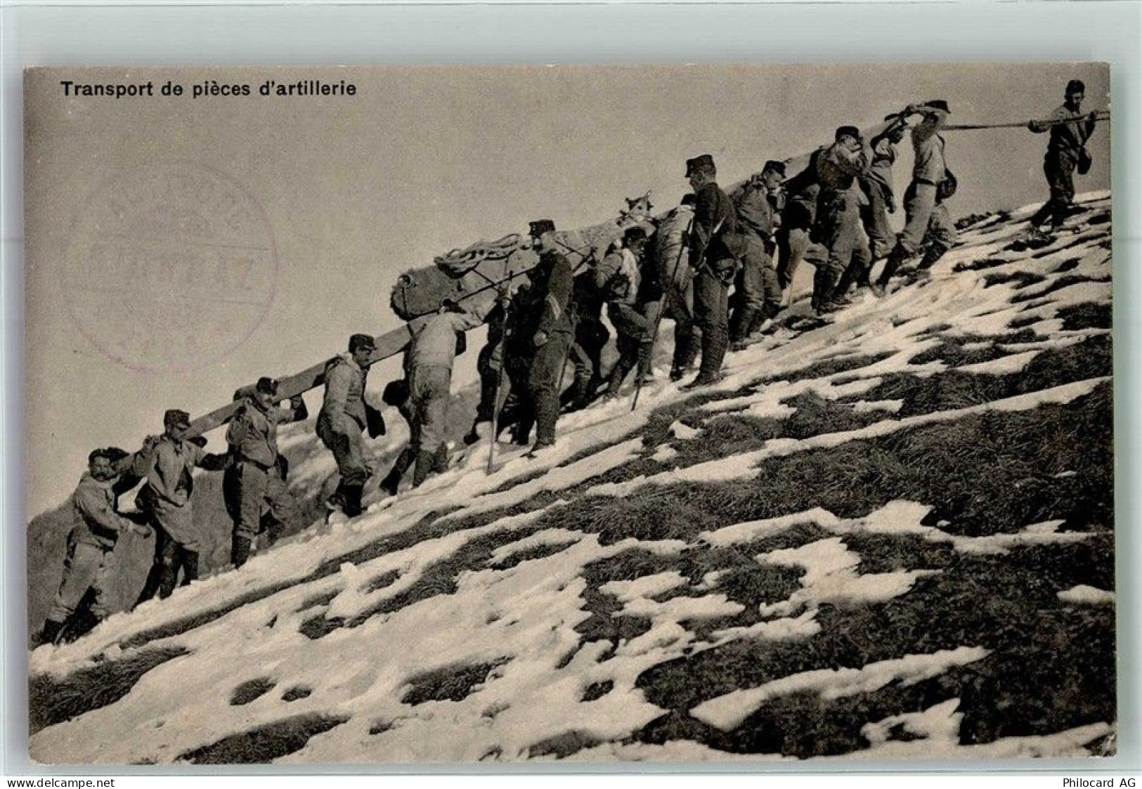 Transport von Artilleriegeschützen Militär Schweiz - 38227491