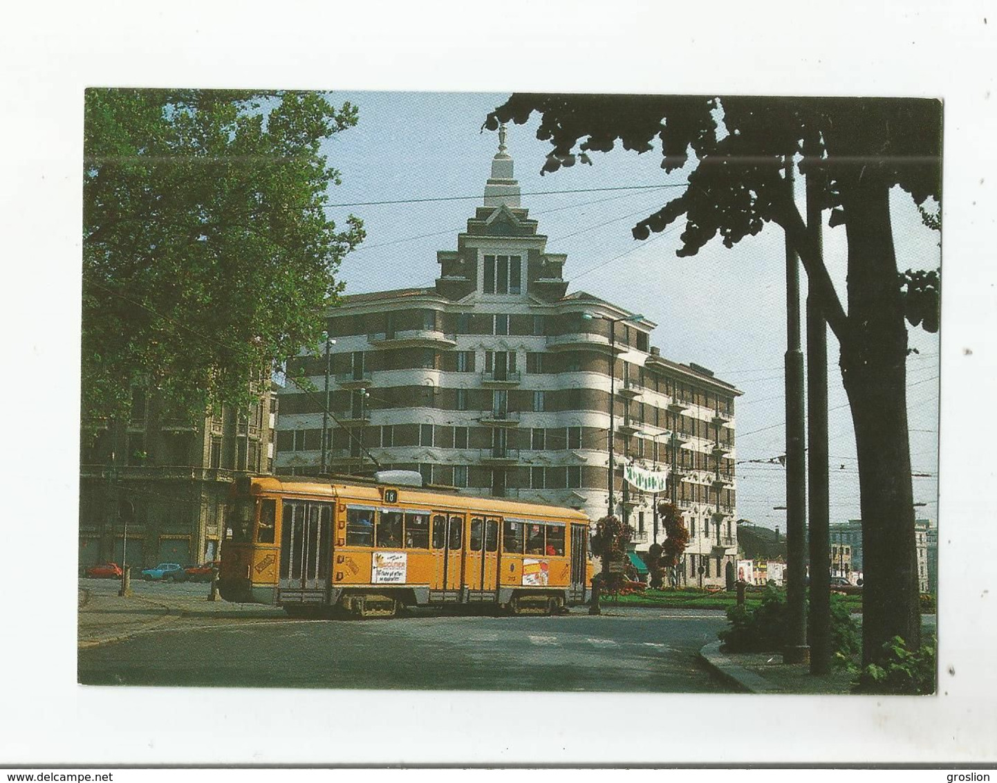 TRANVIE TORINESI .TORINO VISTA DEL TRAM  AGOSTO 1984