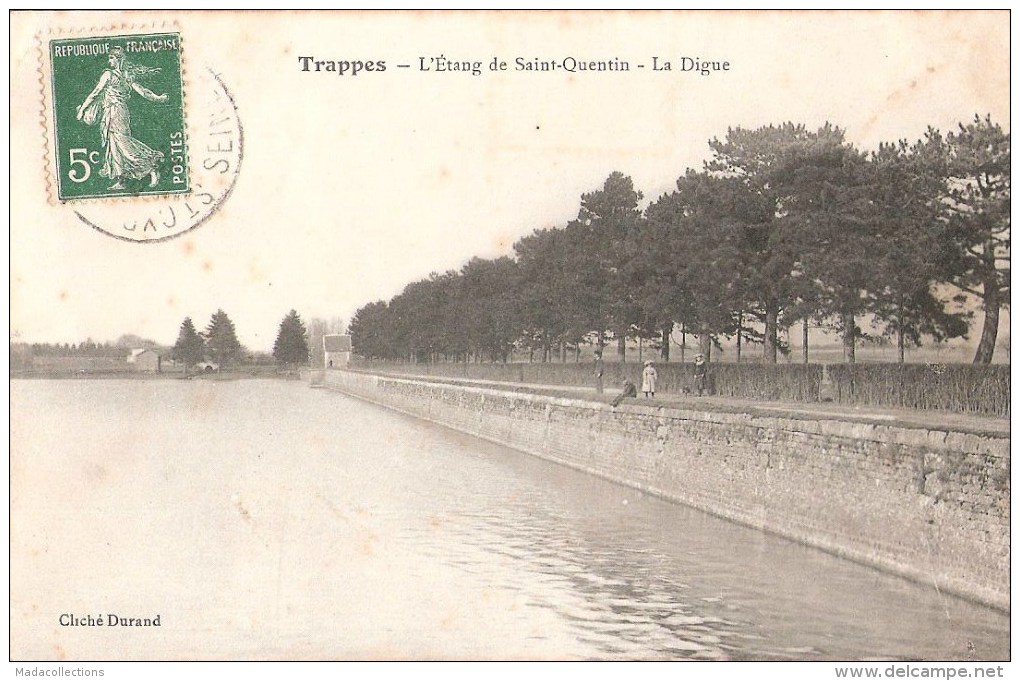 Trappes (78) L'Etang de St Quentin - La Digue