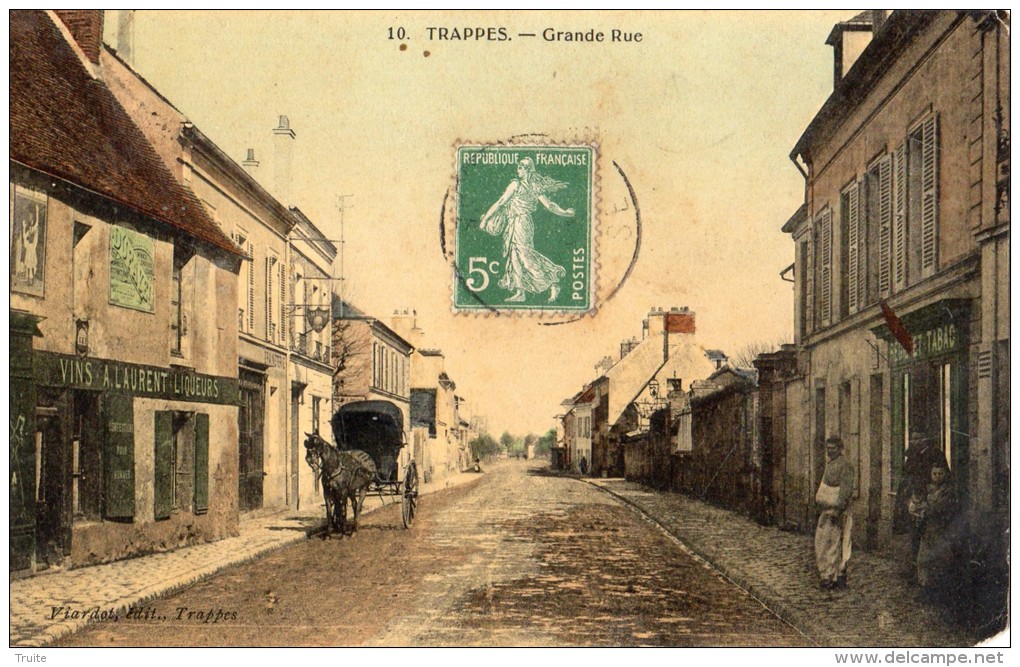 TRAPPES GRANDE RUE BUREAU DE TABAC VINS A LAURENT CALECHE  CARTE GLACEE