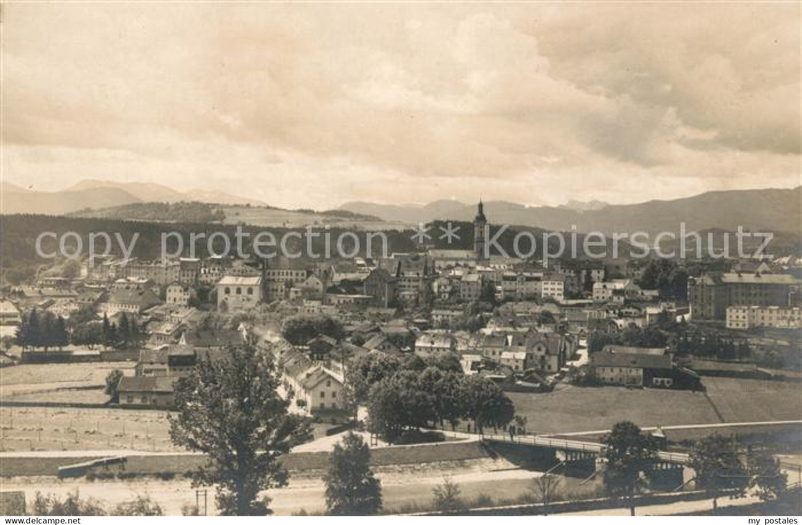 Traunstein Oberbayern Panorama