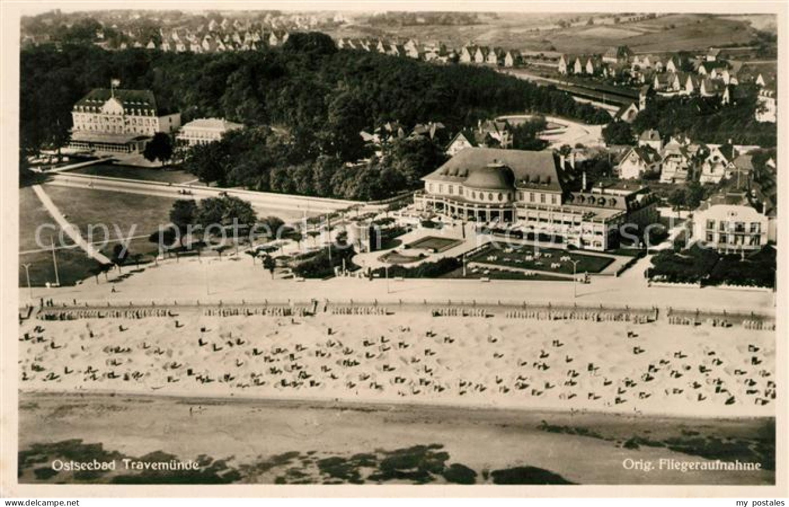 Travemuende Ostseebad Fliegeraufnahme
