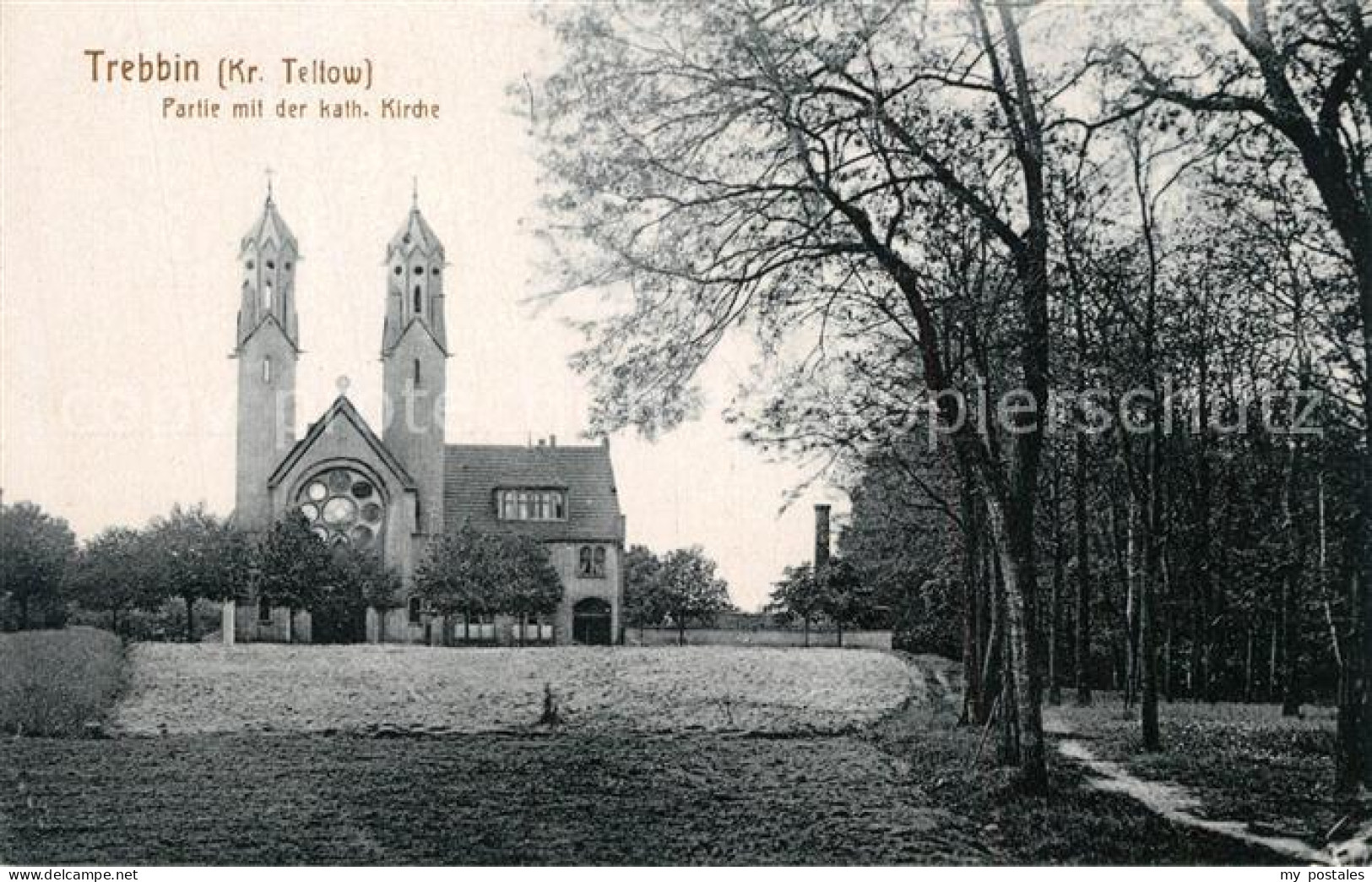 Trebbin Partie mit Katholischer Kirche