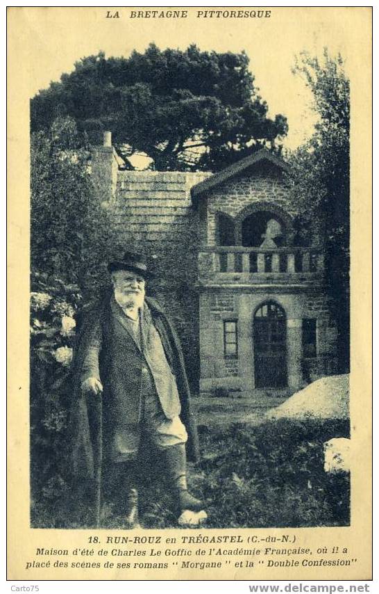 TREGASTEL 22 - RUN-ROUZ en TREGASTEL - Maison d'été de Charles le Goffic de l'Académie Française