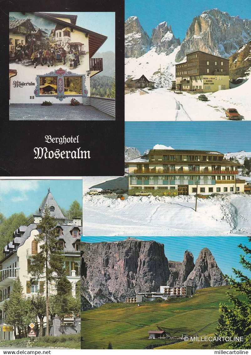# TRENTINO / ALTO ADIGE: 5 CARTOLINE ANNI '60 DI HOTEL