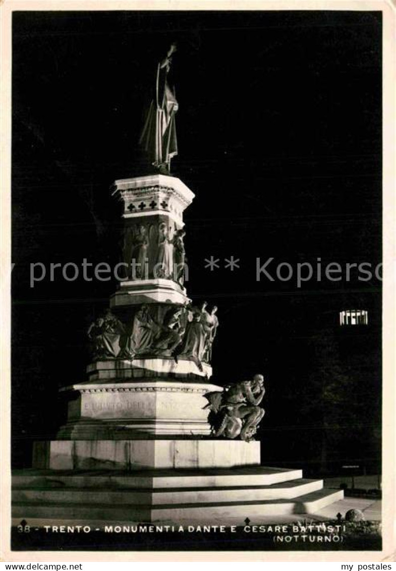Trento Monumenti a Dante e Cesare Battisti