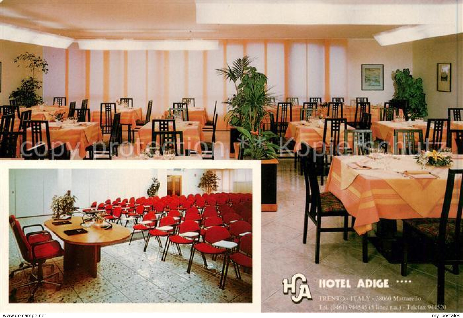 Trento Trient Trentino-Alto Adige IT Hotel Adige Speisesaal Konferenzraum
