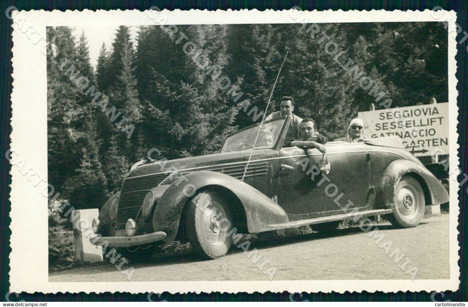 Trento Vigo di Fassa Catinaccio Garavini Lancia Aprilia Foto cartolina WX7316