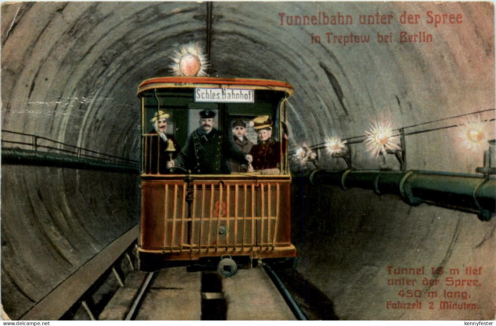 Treptow bei Berlin - Tunnelbahn unter der Spree