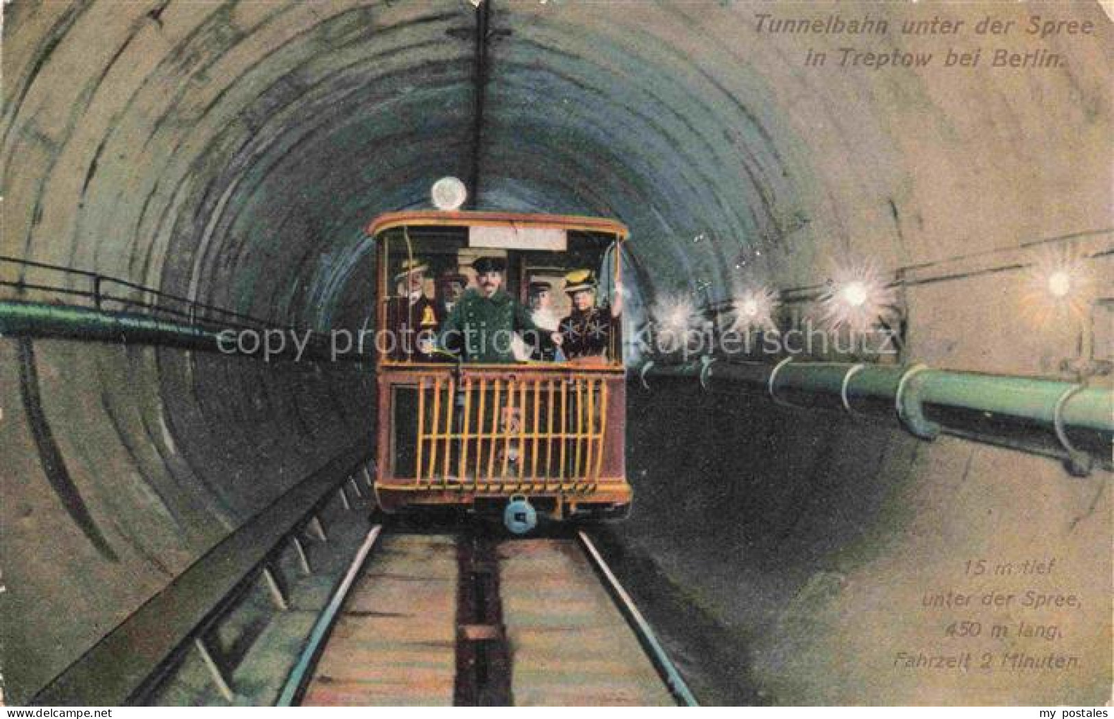 TREPTOW -KoePENICK BERLIN Tunnelbahn unter der Spree