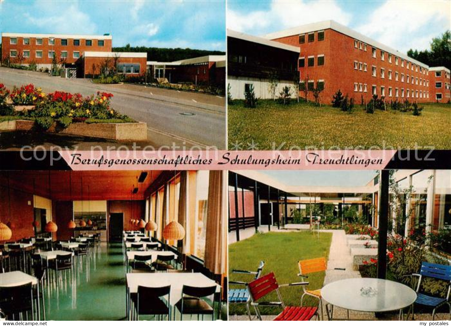 Treuchtlingen Berufsgenossenschaftliches Schulungsheim Speisesaal Garten