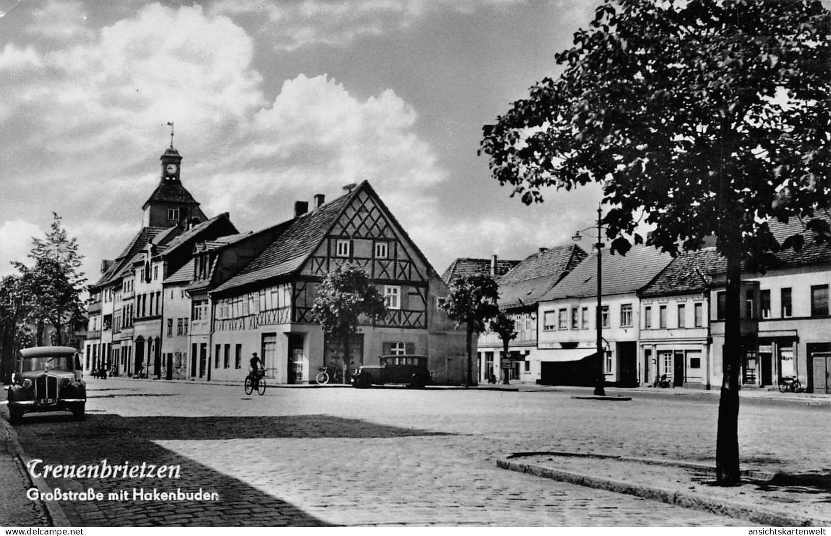 Treuenbrietzen Großstraße mit Hakenbuden gl1968 #179.126