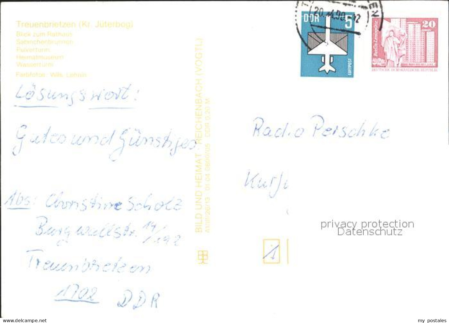 Treuenbrietzen Rathaus Sabinchenbrunnen Pulverturm Wasserturm