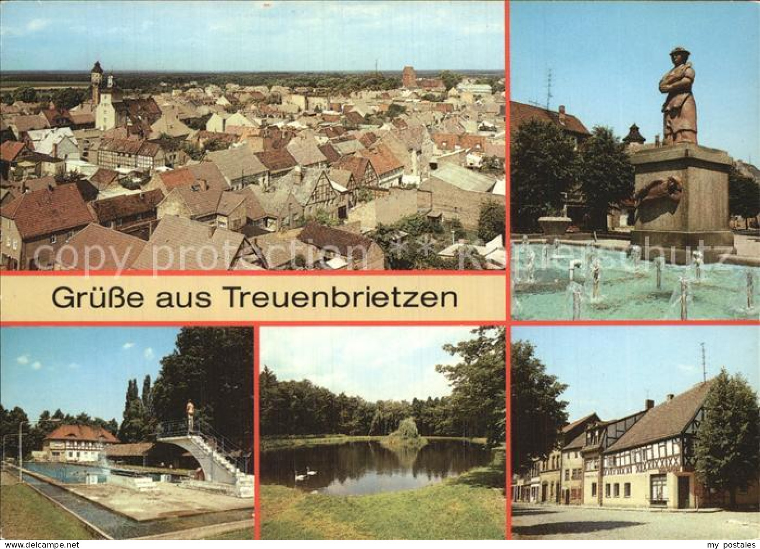 Treuenbrietzen Sabinchenbrunnen Freibad Schwanenteich Bibliothek