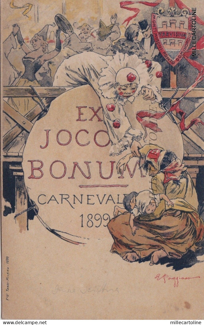 TREVISO: 1899 CARNEVALE TARVISIUM - dis. PAGGIARO