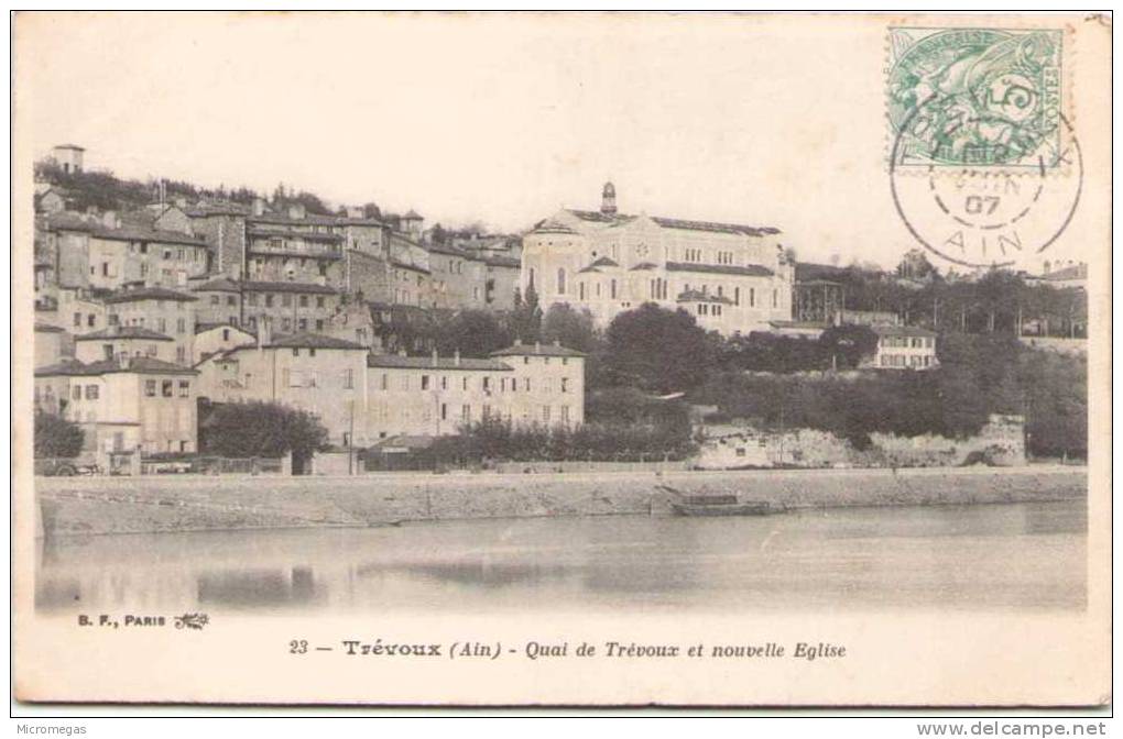 TREVOUX - Quai de Trévoux et Nouvelle Eglise