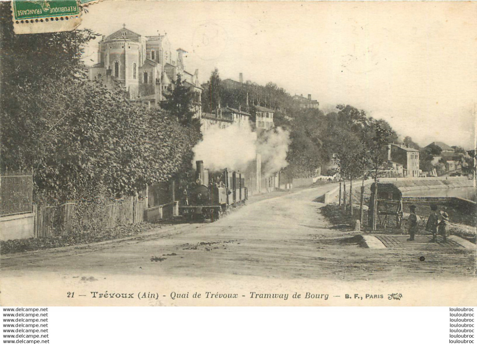 TREVOUX QUAI DE TREVOUX TRAMWAY DE BOURG