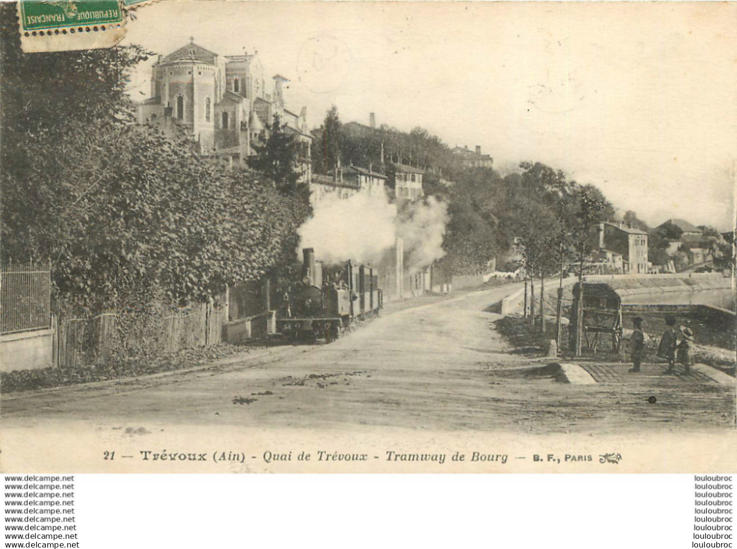 TREVOUX QUAI DE TREVOUX TRAMWAY DE BOURG