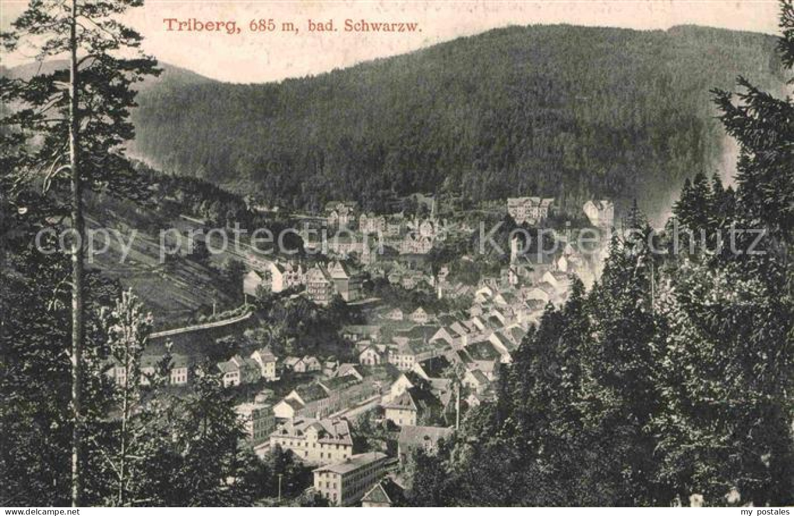 Triberg Schwarzwald Luftaufnahme