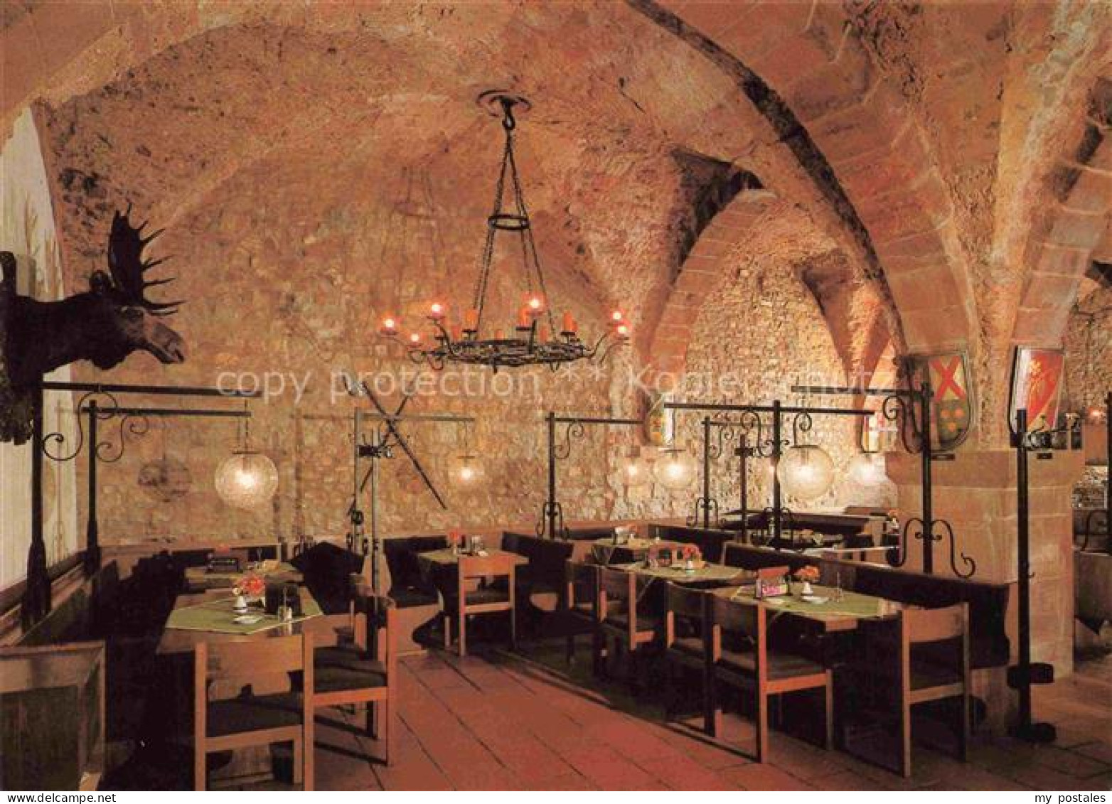 TRIER  CITY Restaurant Café Historischer Keller Karstadt Kreuzgrat Gewoelbe 13.