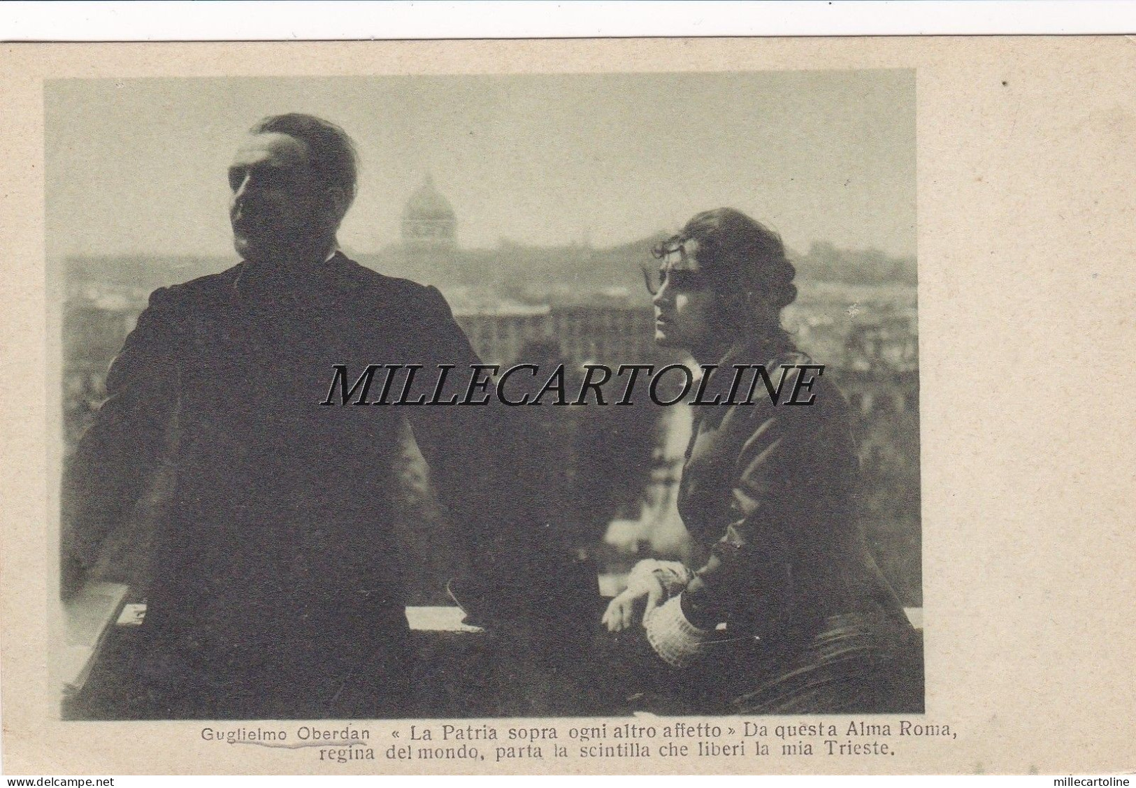 TRIESTE: Guglielmo Oberdan  con sua frase per Trieste - ediz. Tiber Film Terni