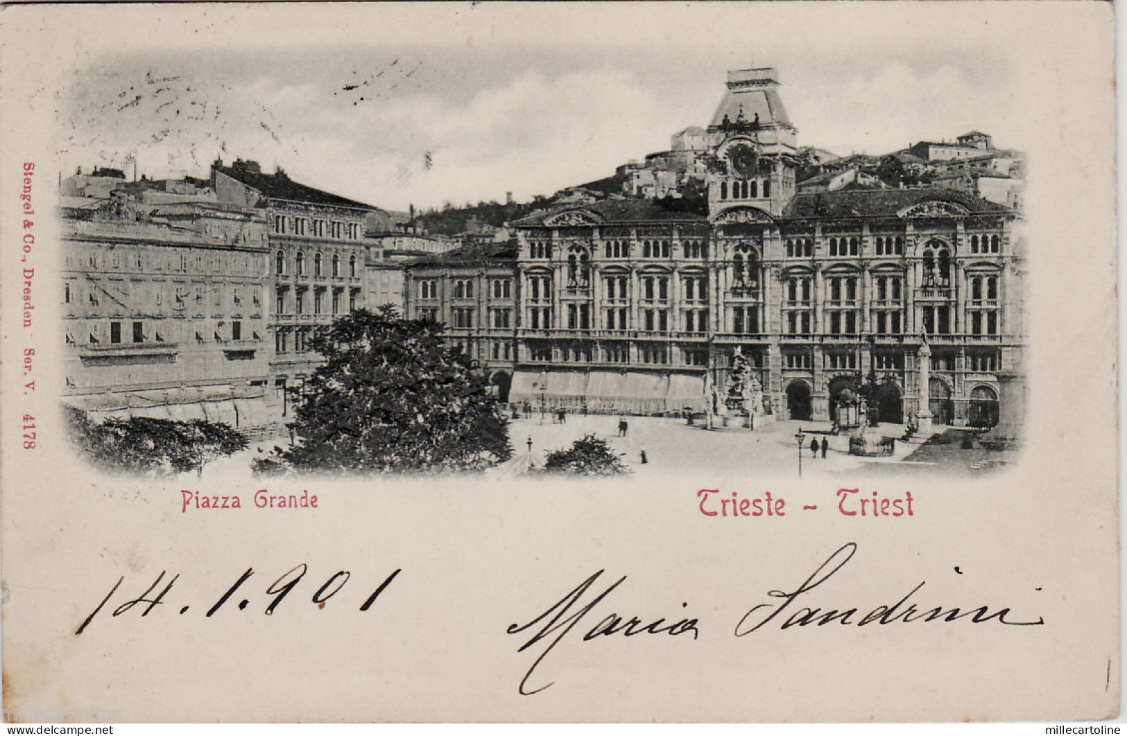 #TRIESTE- TRIEST: PIAZZA GRANDE- a rilievo