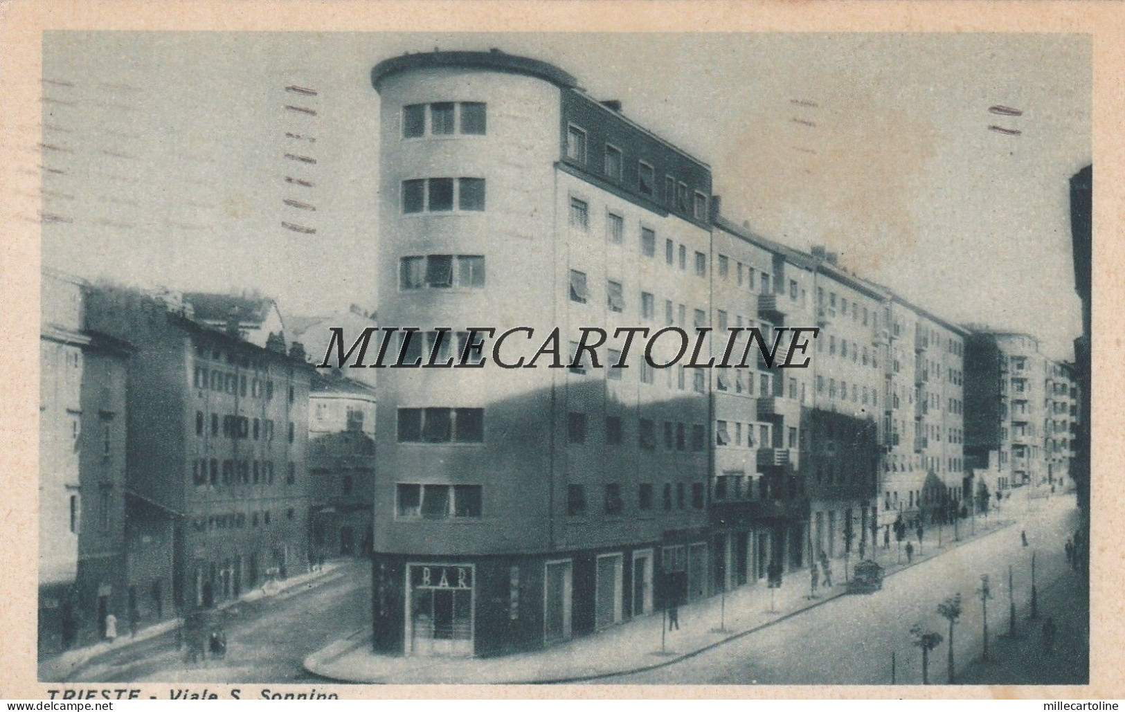 TRIESTE: Viale Sidney Sonnino   (bar d'angolo)   1936