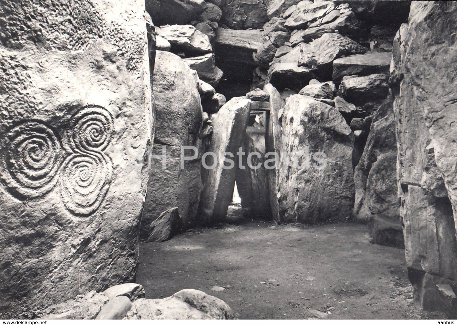 Triple Spiral and Inerior - Newgrange - Meath - Ireland - unused