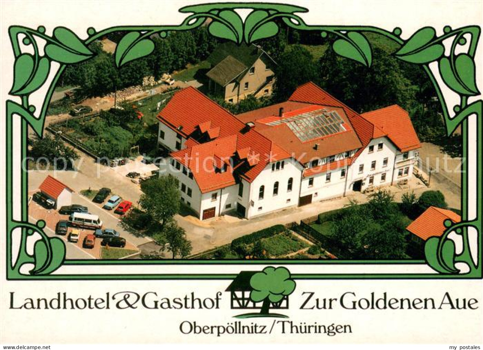 Triptis Landhotel Gasthof Zur Goldenen Aue Fliegeraufnahme
