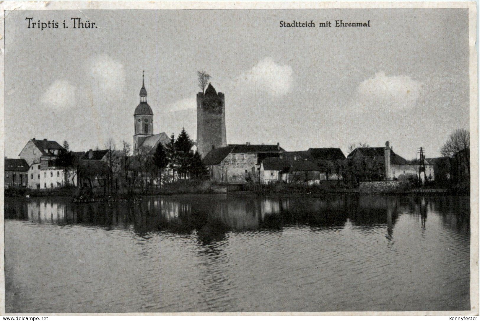 Triptis/Thür. - Stadtteich mit Ehrenmal