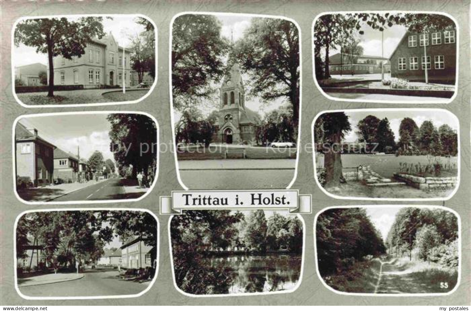 Trittau Stormarn Schleswig-Holstein Teilansichten Kirche Zentrum Partie am Wasse