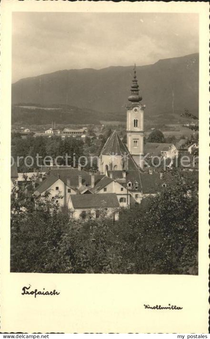 Trofaiach Ortsansicht mit Kirche