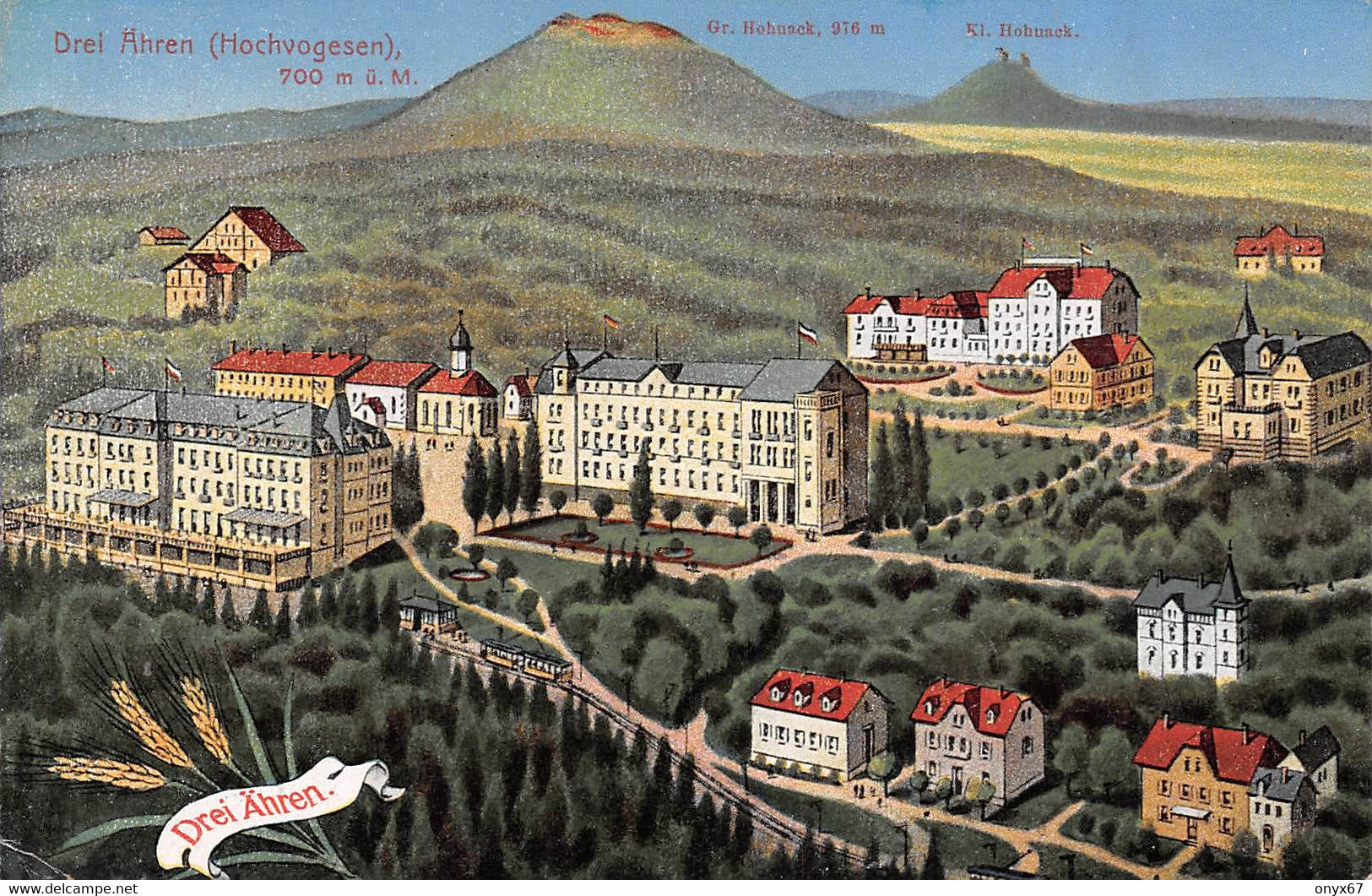 TROIS-EPIS-Drei-Aehren-Turckheim-Kaysersberg-68-Haut-Rhin-Dessin-Illustrateur