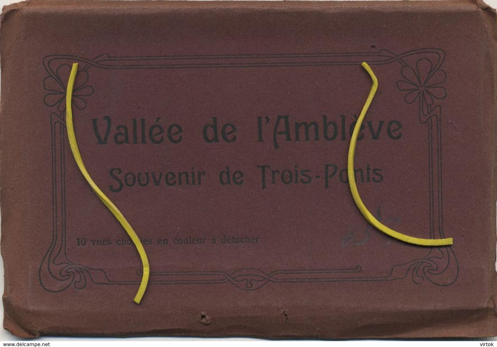 Trois ponts :  carnet avec 10 CPA ( regarder scans ) vallée de l'ambleve