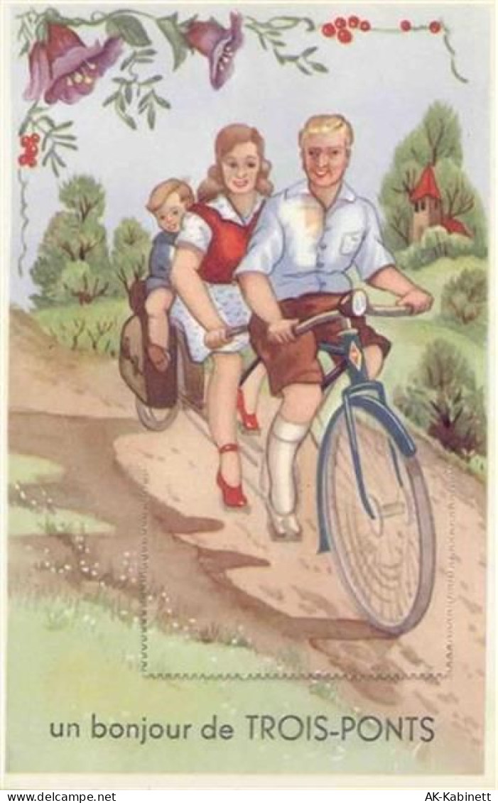 Trois Ponts - Trois-Ponts (Belgien) Leporello Tandem, Blumen I-II (fleck... - 55097021