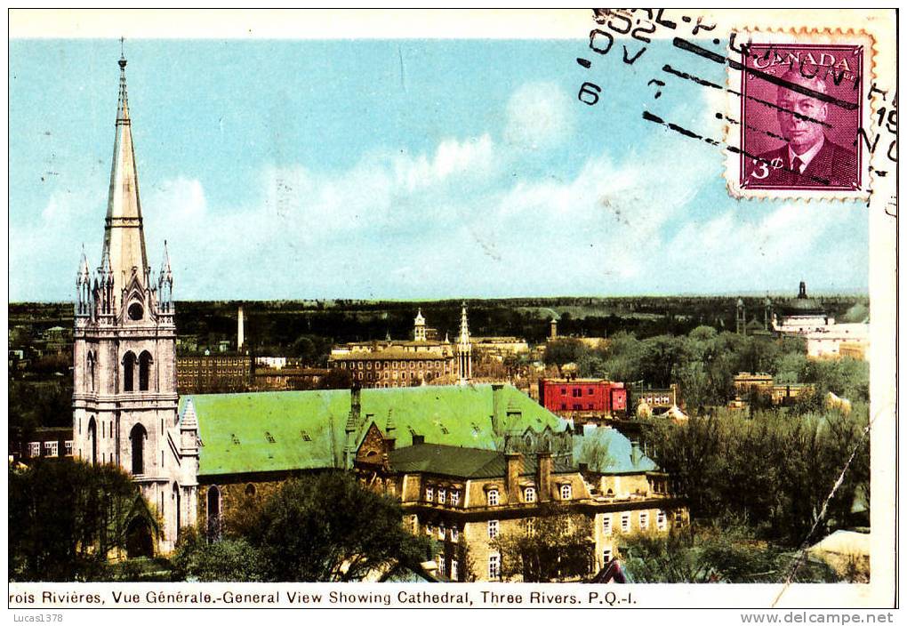TROIS RIVIERES / VUE GENERALE / CPSM 1952