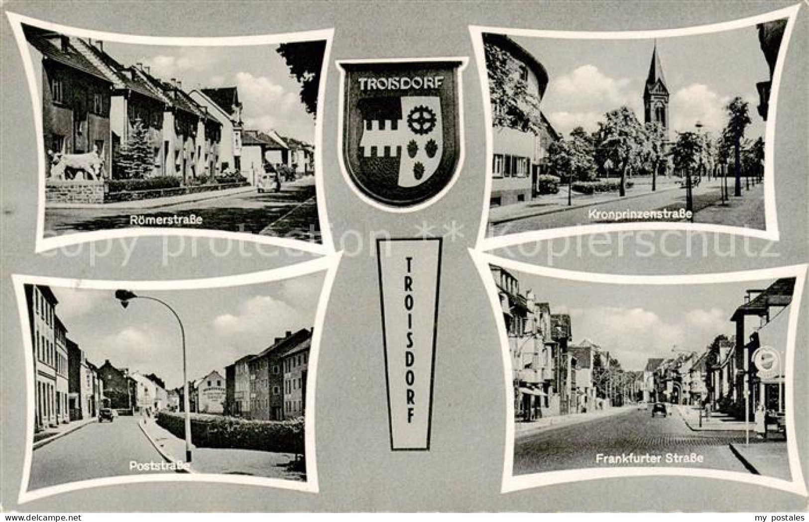 Troisdorf Roemerstrasse Poststrasse Kronprinzenstrasse Frankfurter Strasse